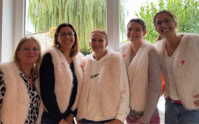équipe en Rose pour octobre rose